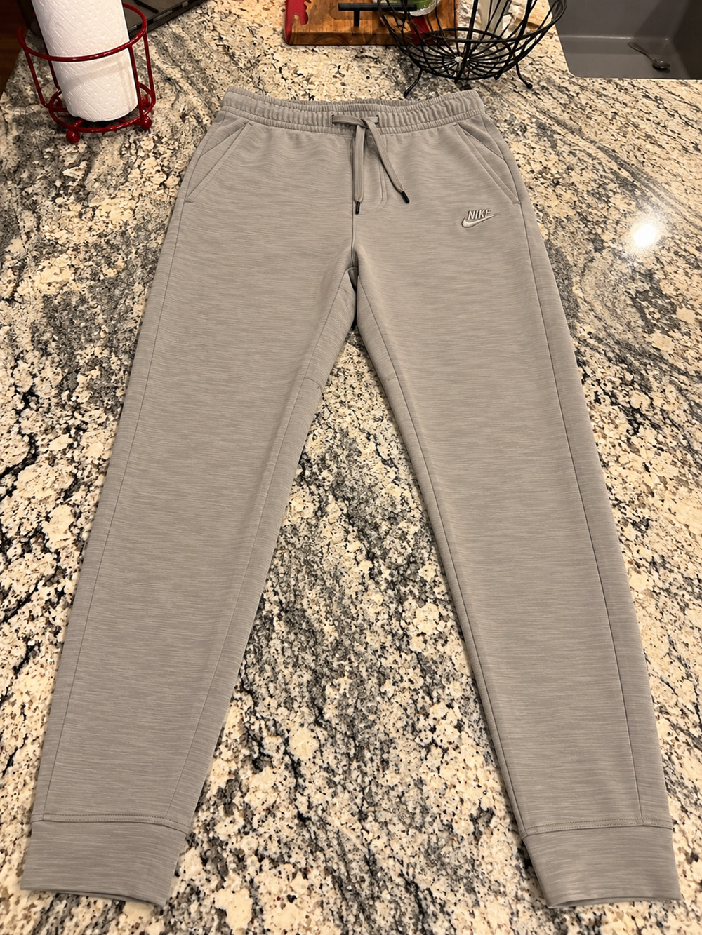 Nike Men’s Small Gray Jogger Pants Sportswear Sweatpants Drawstring S